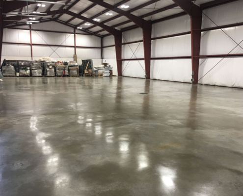 IMG_8658 warehouse polished concrete floor red steel beams