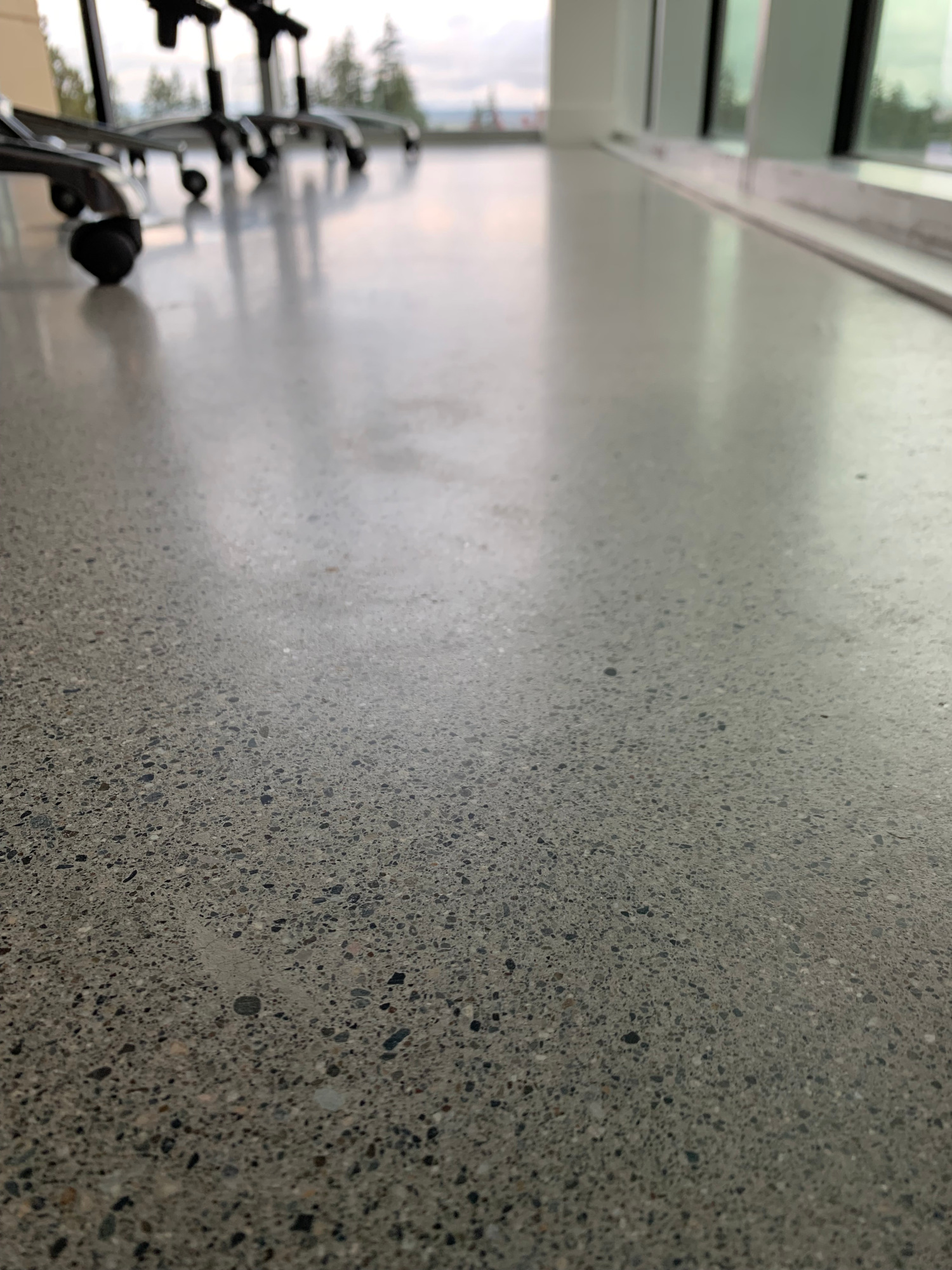 finished polished concrete floor