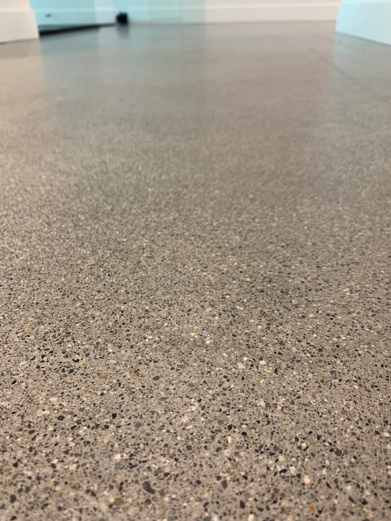 polished concrete floor finished project
