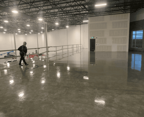 polished concrete office floors